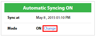 Automatic Syncing On
