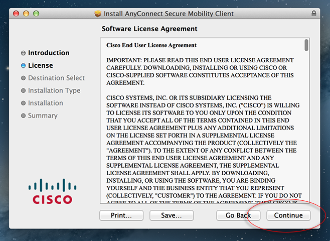 cisco anyconnect secure mobility client mac